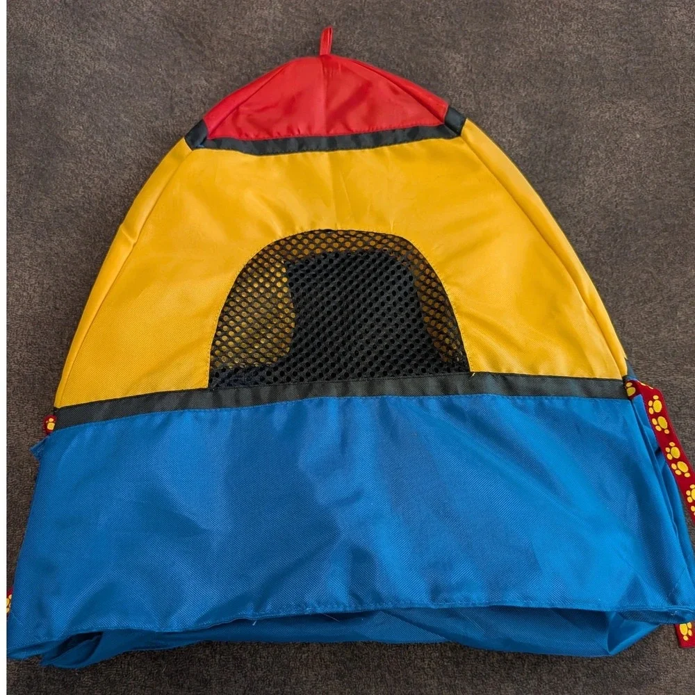 VTG BABW Build A Bear Workshop Camping Tent Red‎ Yellow Blue 17